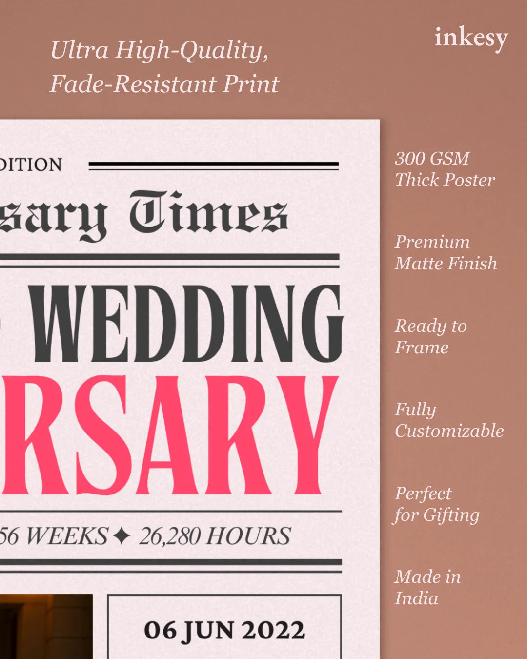 The Anniversary Times Custom Anniversary Poster – Anniversary Gift