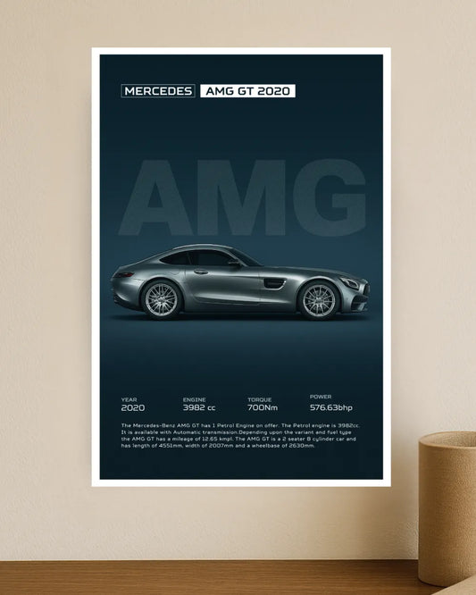 Mercedes AMG GT 2020 #01 | Car Posters